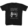 AC/DC About To Rock Youth Graphic T-Shirt - Retro Rock Music Clothing - Young Concert Lover Gift Idea