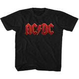 AC/DC Distressed Logo Youth Graphic T-Shirt - Retro Rock Music Clothing - Young Concert Lover Gift Idea