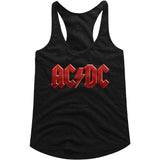 AC/DC Distress Rd Adult Woman Tank Top - Retro Rock Music Clothing - Concert Lover Gift Idea