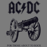 AC/DC About To Rock Again Adult Graphic T-Shirt - Retro Rock Music Clothing - Concert Lover Gift Idea