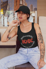 AC/DC Noise Pollution Adult Woman Tank Top - Retro Rock Music Clothing - Concert Lover Gift Idea