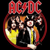 AC/DC Highway To Hell Circle Adult Graphic T-Shirt - Retro Rock Music Clothing - Concert Lover Gift Idea