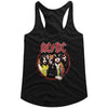AC/DC Highway To Hell Circle Graphic Tank Top - Vintage 70s Hard Rock Concert Apparel - Women Music Fan Gift