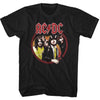 AC/DC Highway To Hell Circle Adult Graphic T-Shirt - Retro Rock Music Clothing - Concert Lover Gift Idea