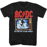 AC/DC Blow Up Your Video Adult Graphic T-Shirt - Retro Rock Music Clothing - Concert Lover Gift Idea