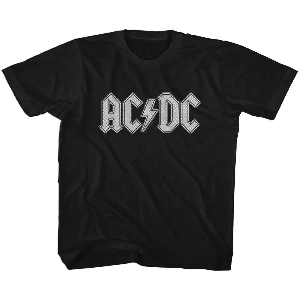 AC/DC Patch Youth Graphic T-Shirt - Retro Rock Music Clothing - Young Concert Lover Gift Idea