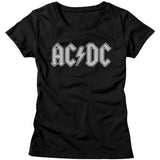 AC/DC Patch Adult Graphic T-Shirt - Retro Rock Music Clothing - Concert Lover Gift Idea