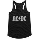 AC/DC Patch Adult Woman Tank Top - Retro Rock Music Clothing - Concert Lover Gift Idea