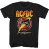 AC/DC Cannon Lightning Adult Graphic T-Shirt - Retro Rock Music Clothing - Concert Lover Gift Idea