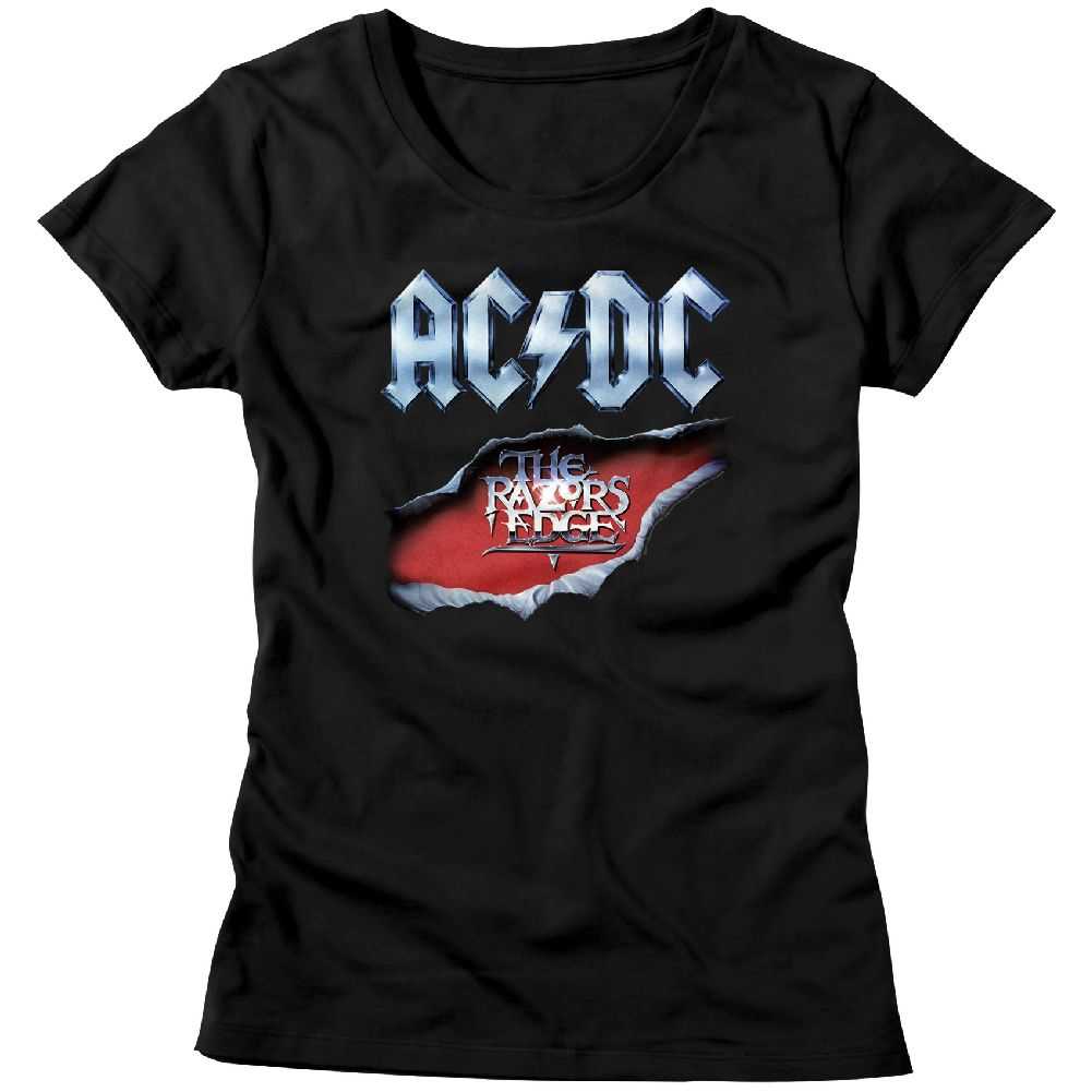 AC/DC Razors Edge Adult Graphic T-Shirt - Retro Rock Music Clothing - Concert Lover Gift Idea