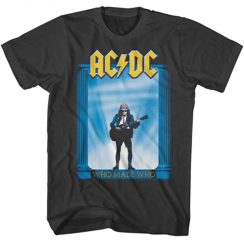 AC/DC Who Made Who Adult Graphic T-Shirt - Retro Rock Music Clothing - Concert Lover Gift Idea