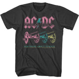 AC/DC Cannons Adult Graphic T-Shirt - Retro Rock Music Clothing - Concert Lover Gift Idea