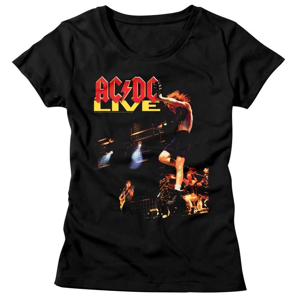 AC/DC Live Album Graphic T-Shirt - Official Classic Rock Band Concert Tee