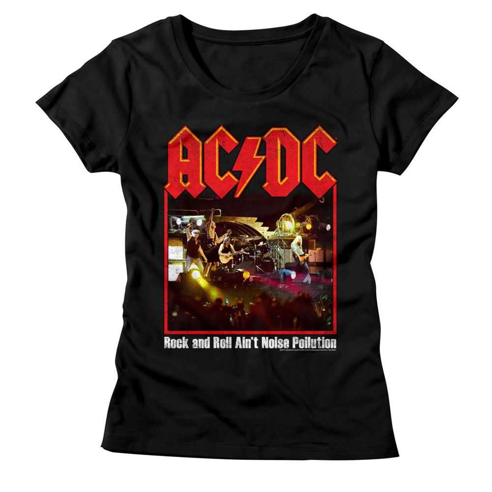 AC/DC Noise Pollution 2 Adult Graphic T-Shirt - Retro Rock Music Clothing - Concert Lover Gift Idea