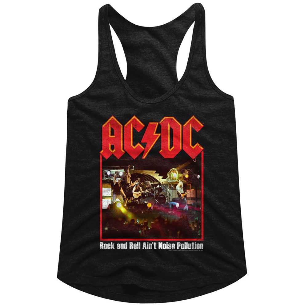 AC/DC Noise Pollution 2 Adult Woman Tank Top - Retro Rock Music Clothing - Concert Lover Gift Idea