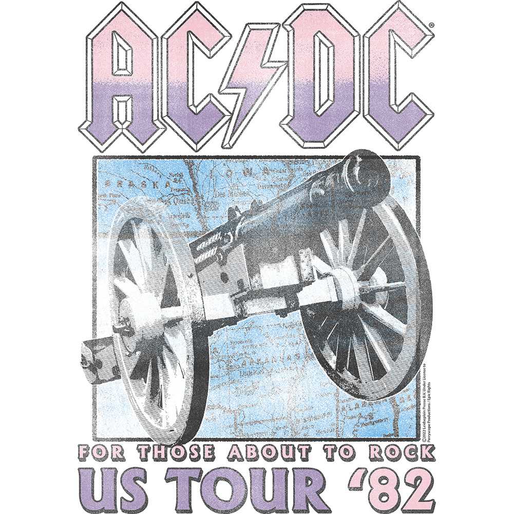 AC/DC For Those About to Rock Tour Graphic Ladies Tank Top - Official Concert Band Tee
