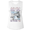 AC/DC For Those About to Rock Tour Graphic Ladies Tank Top - Official Concert Band Tee