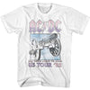 AC/DC For Those About to Rock 1981 Tour Vintage Band Tee - Unisex Classic Rock Graphic Shirt