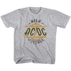 AC/DC High Voltage Youth Graphic T-Shirt - Retro Rock Music Clothing - Young Concert Lover Gift Idea