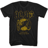 AC/DC For Those About to Rock Graphic T-Shirt - Monochrome Official Band Tee