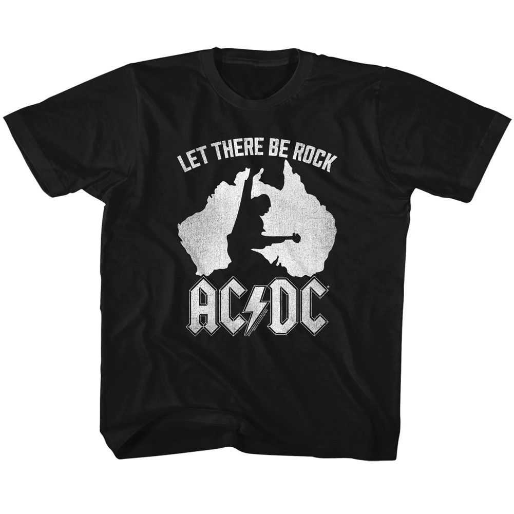 AC/DC Australia Youth Graphic T-Shirt - Retro Rock Music Clothing - Young Concert Lover Gift Idea