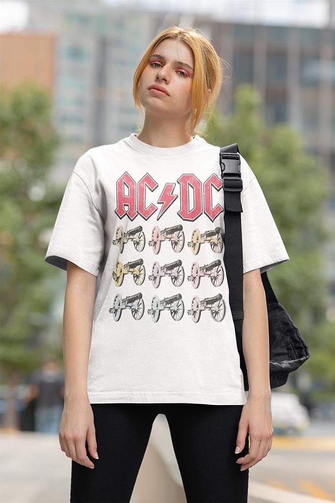 AC/DC For Those About to Rock Cannons Graphic T-Shirt - Official Band Tee