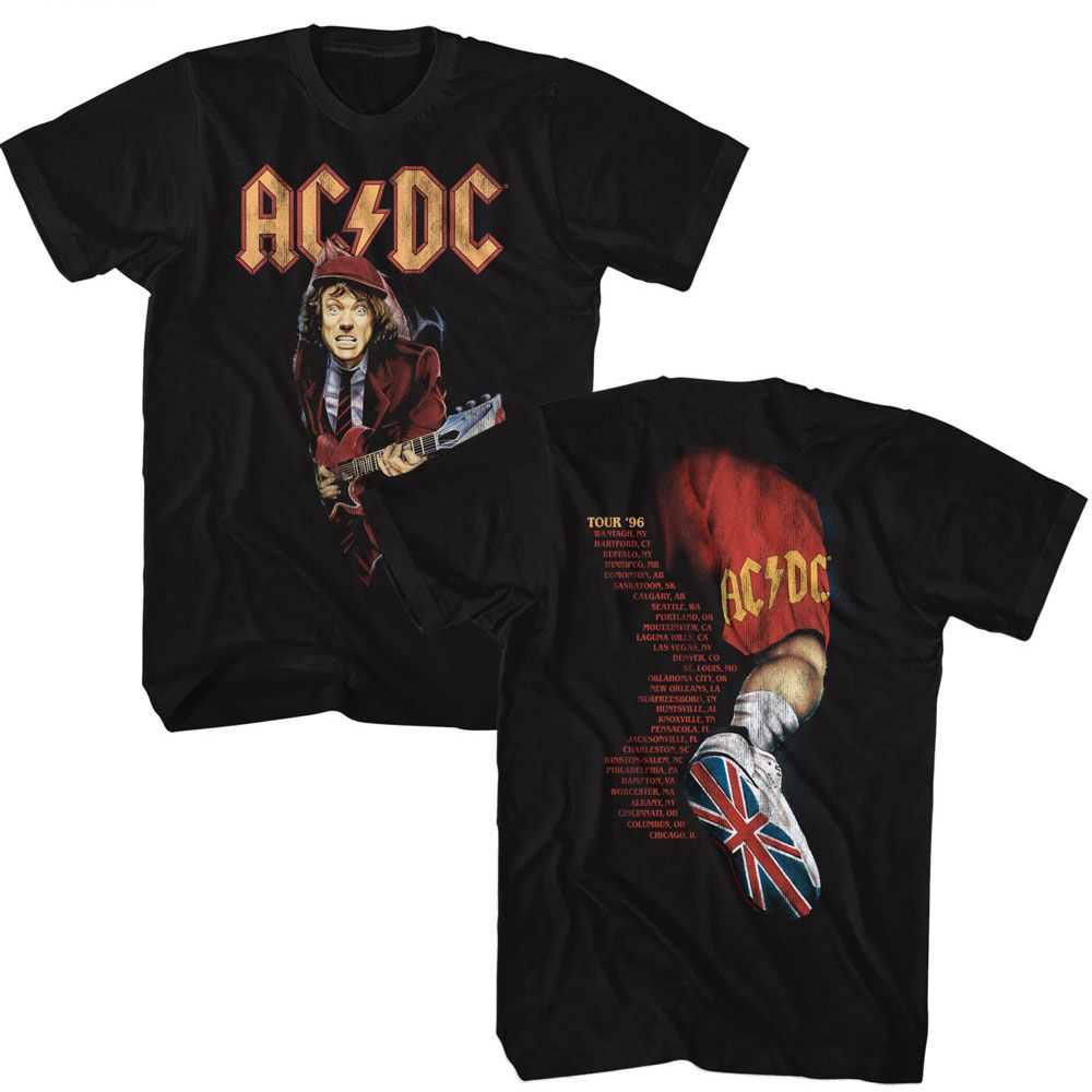 AC/DC Ballbreaker 1996 Tour Graphic T-Shirt - Official Two-Sided Concert Band Tee