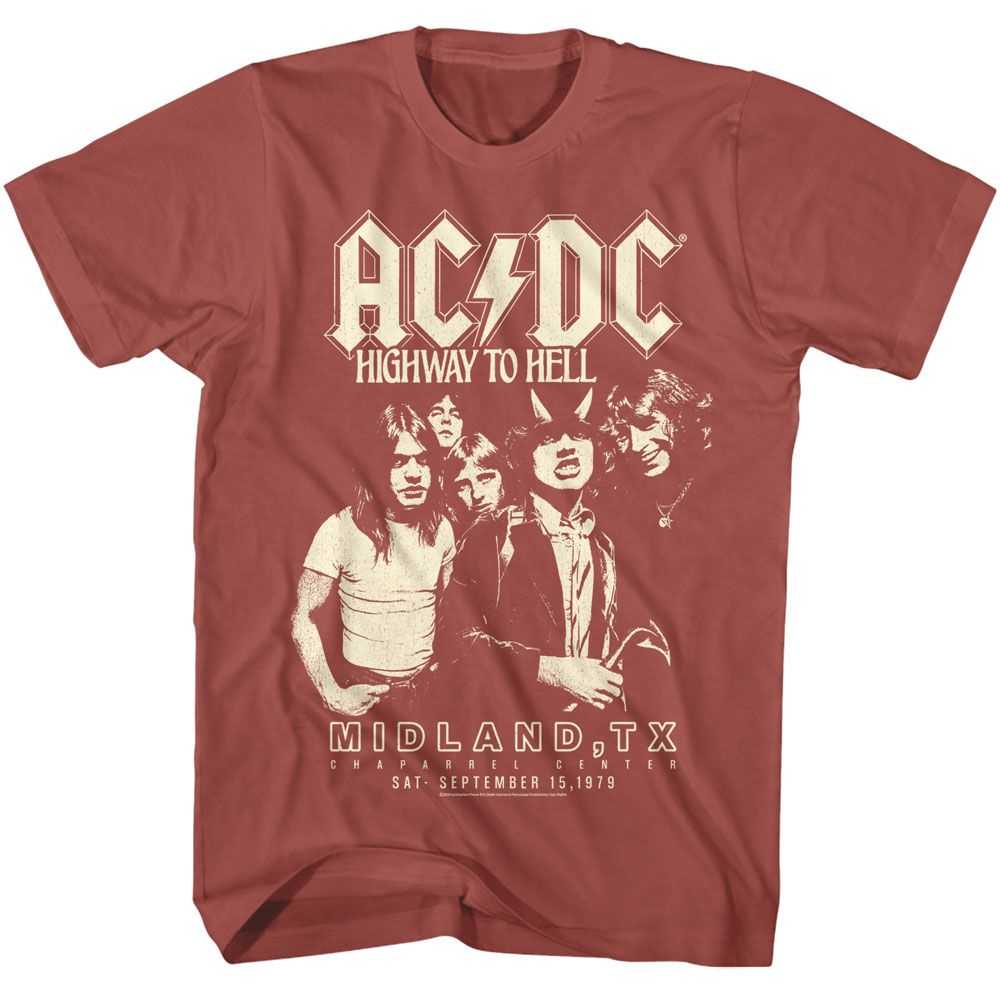 AC/DC Highway to Hell Texas Tour Graphic T-Shirt - Official Rock Band Tee