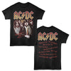 AC/DC Highway to Hell Songs Graphic T-Shirt - Official Two-Sided Band Tee