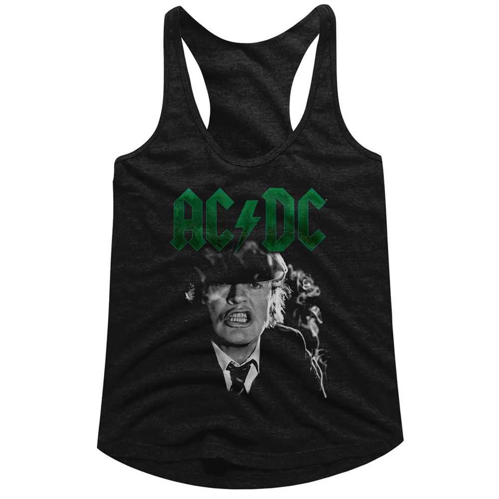 AC/DC Angus Young Growl Adult Women's Tank Top - Retro Rock Music Clothing - Concert Lover Gift Idea