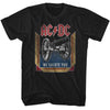 AC/DC We Salute You Graphic Tee - Vintage 80s Hard Rock Concert Apparel - Music Fan Gift