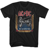 AC/DC We Salute You Graphic Tee - Vintage 80s Hard Rock Concert Apparel - Music Fan Gift