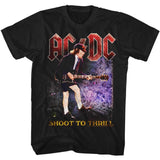 AC/DC Shoot To Thrill Adult Graphic T-Shirt - Retro Rock Music Clothing - Concert Lover Gift Idea