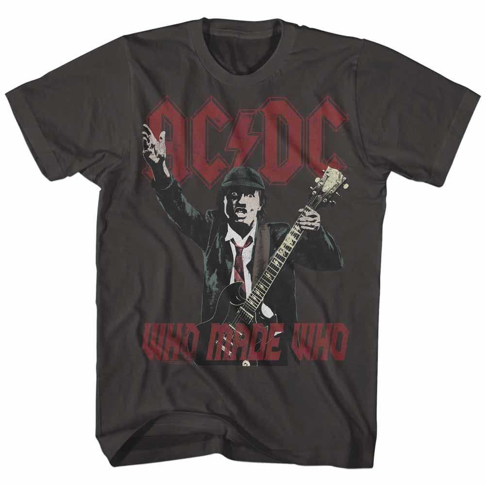 AC/DC Who Made Who Adult Graphic T-Shirt - Retro Rock Music Clothing - Concert Lover Gift Idea