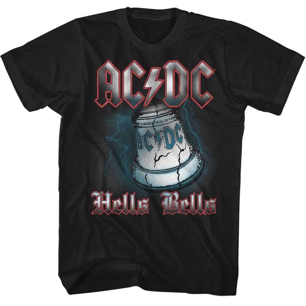 AC/DC Hells Bells Adult Graphic T-Shirt - Retro Rock Music Clothing - Concert Lover Gift Idea