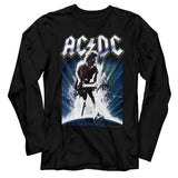 AC/DC Stacked Repeat Logo Graphic Sweatshirt- Official Classic Rock Band Tee
