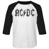 AC/DC Distressed Logo Adult Graphic T-Shirt - Retro Rock Music Clothing - Concert Lover Gift Idea