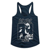 AC/DC Live Adult Women's Tank Top - Retro Rock Music Clothing - Concert Lover Gift Idea