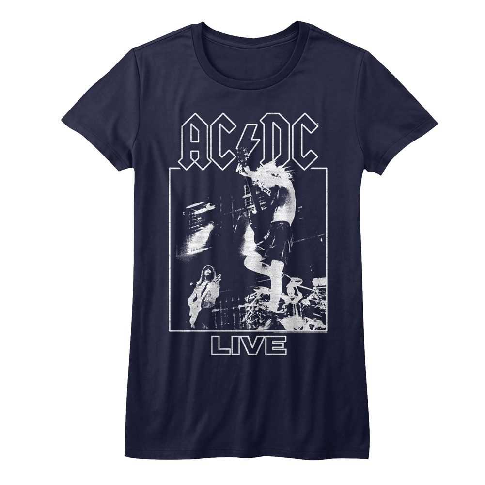 AC/DC Live Adult Graphic T-Shirt - Retro Rock Music Clothing - Concert Lover Gift Idea