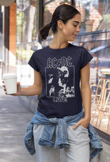 AC/DC Live Adult Graphic T-Shirt - Retro Rock Music Clothing - Concert Lover Gift Idea