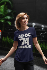 AC/DC Jailbreak Graphic Tee - Vintage 70s Hard Rock Concert Apparel - Music Fan Gift