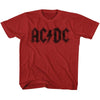 AC/DC Logo Graphic Tee - Vintage Hard Rock Concert Apparel - Kids Music Fan Gift