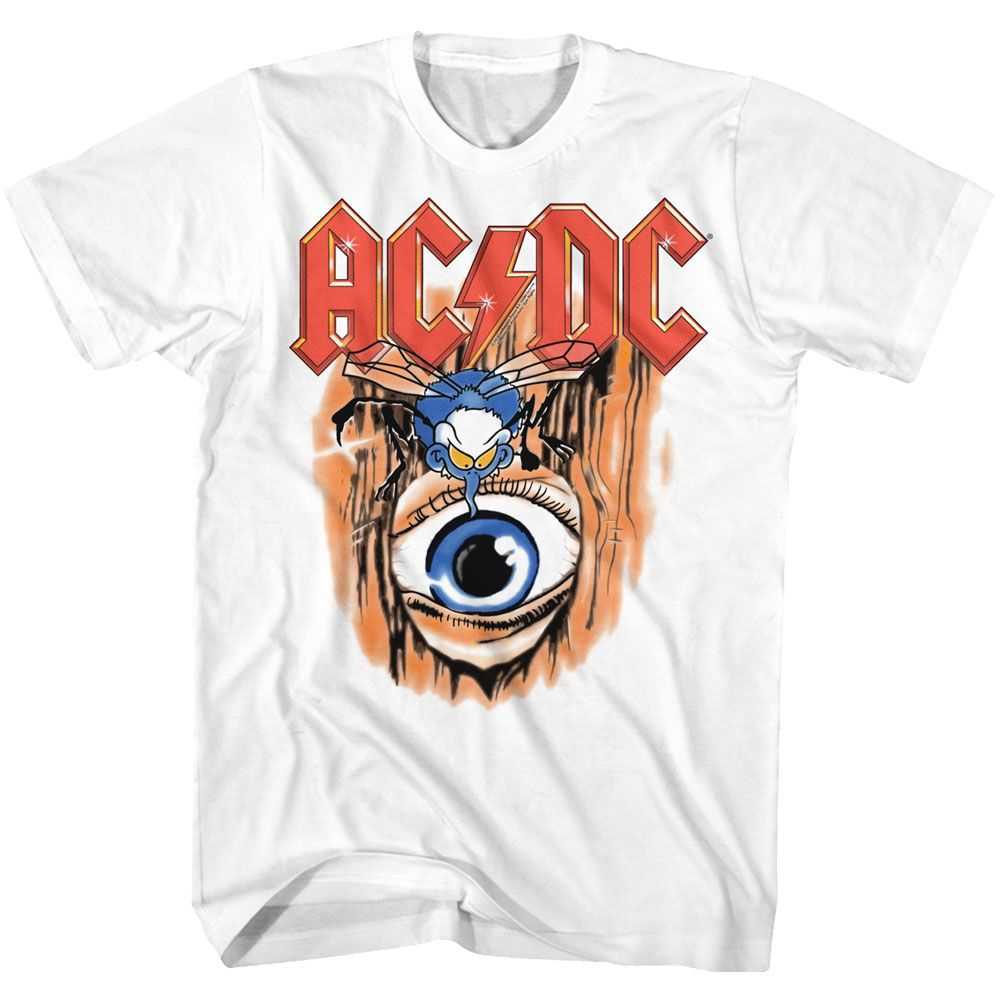 AC/DC Fly On The Wall Vintage Adult Graphic T-Shirt - Retro Rock Music Clothing - Concert Lover Gift Idea