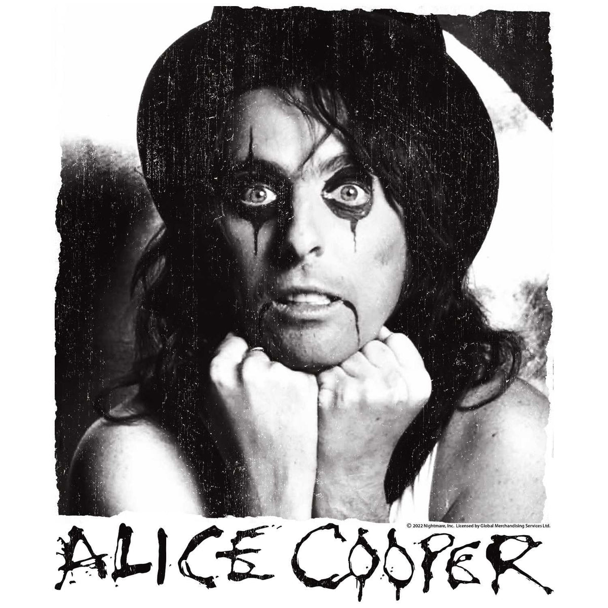 Alice Cooper A Cooper Photograph Graphic T-Shirt - Classic Rock Music Clothing - Vintage Concert Lover Gift Idea