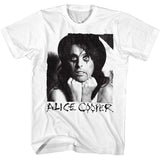 Alice Cooper A Cooper Photograph Graphic T-Shirt - Classic Rock Music Clothing - Vintage Concert Lover Gift Idea