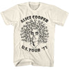 Alice Cooper Medusa Graphic T-Shirt - Classic Rock Music Clothing - Vintage Concert Lover Gift Idea