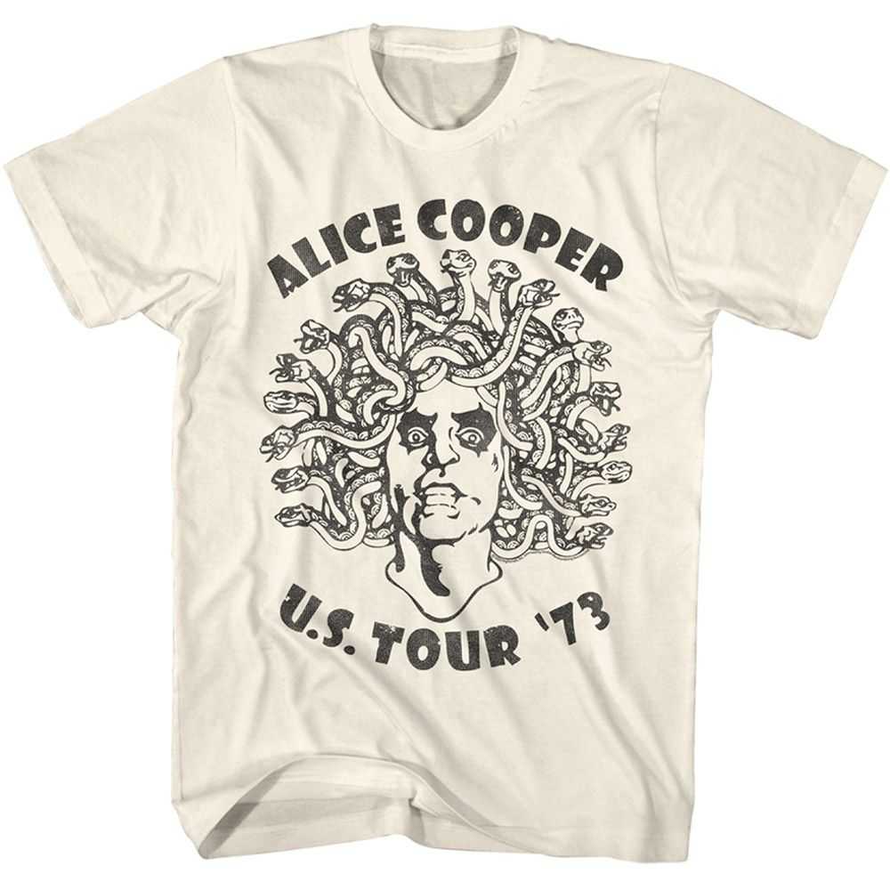 Alice Cooper Medusa Graphic T-Shirt - Classic Rock Music Clothing - Vintage Concert Lover Gift Idea