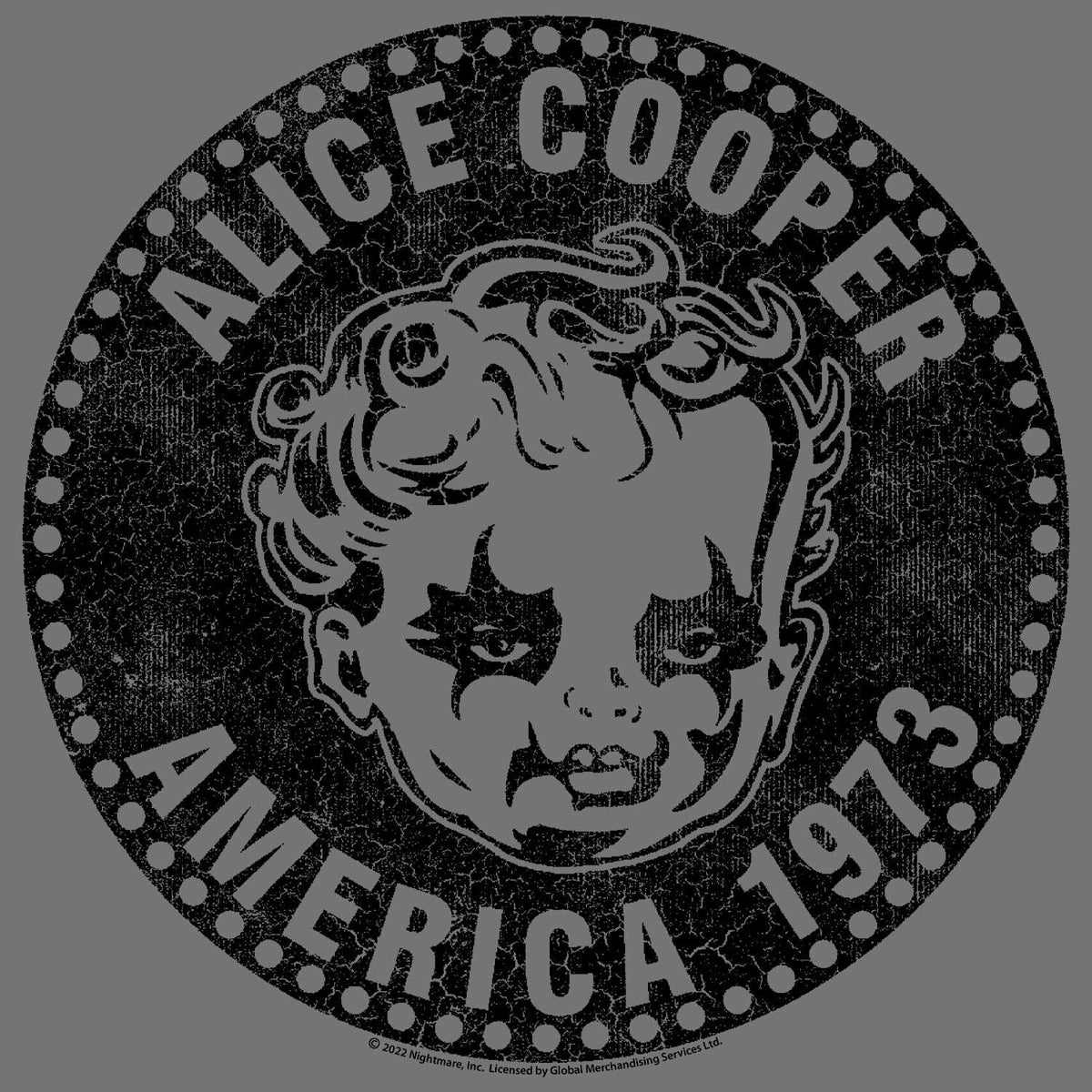 Alice Cooper America 1973 Graphic T-Shirt - Classic Rock Music Clothing - Vintage Concert Lover Gift Idea