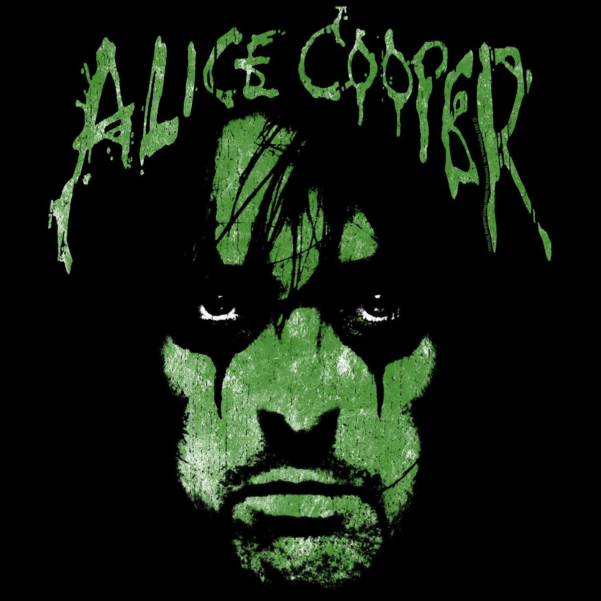 Alice Cooper Alien Face Graphic T-Shirt - Classic Rock Music Clothing - Vintage Concert Lover Gift Idea