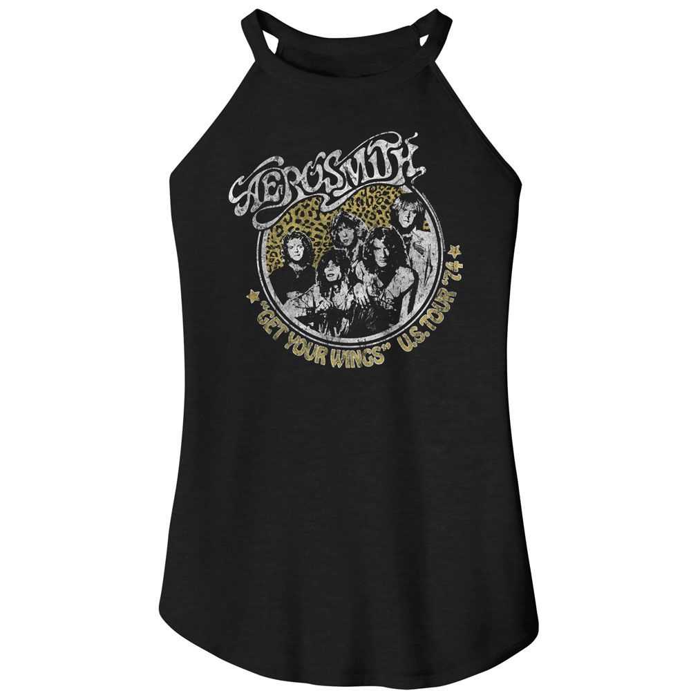 Aerosmith Get Your Wings Ladies Graphic Tank Top - Classic Rock Music Clothing - Vintage Concert Lover Gift Idea